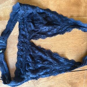 Free People Lace Bralette in Black